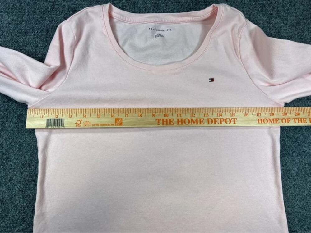 Light pink long sleeve Tommy Hilfiger shirt size large C91 - Picture 4 of 7
